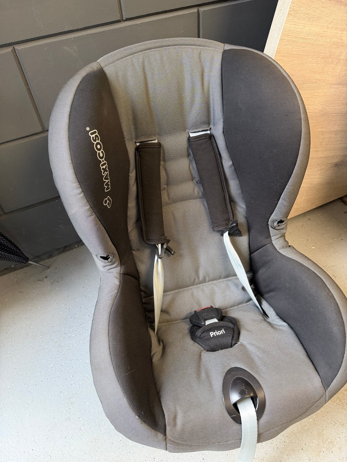 Maxi-Cosi Priori autostoel - Grijs, gebruikt, Ophalen, 9 t/m 18 kg, Maxi-Cosi, Gebruikt