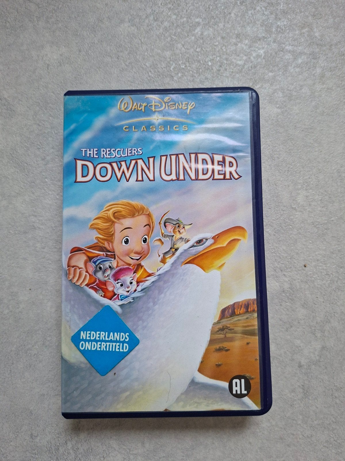 Walt Disney Classics: The Rescuers Down Under VHS, Nederlands ondertiteld, Engels, Animatie, Alle leeftijden