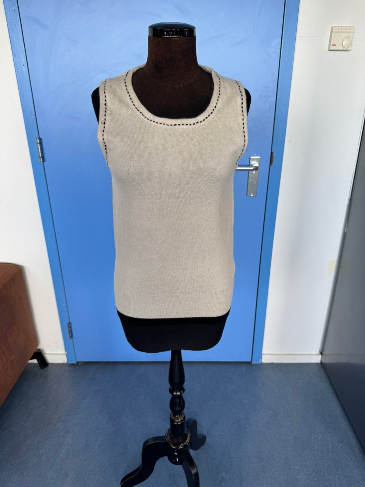 Paule Ka cashmere-wool vest. Size L., Verzenden, Gedragen, Maat 38/40 (M), Lange mouw