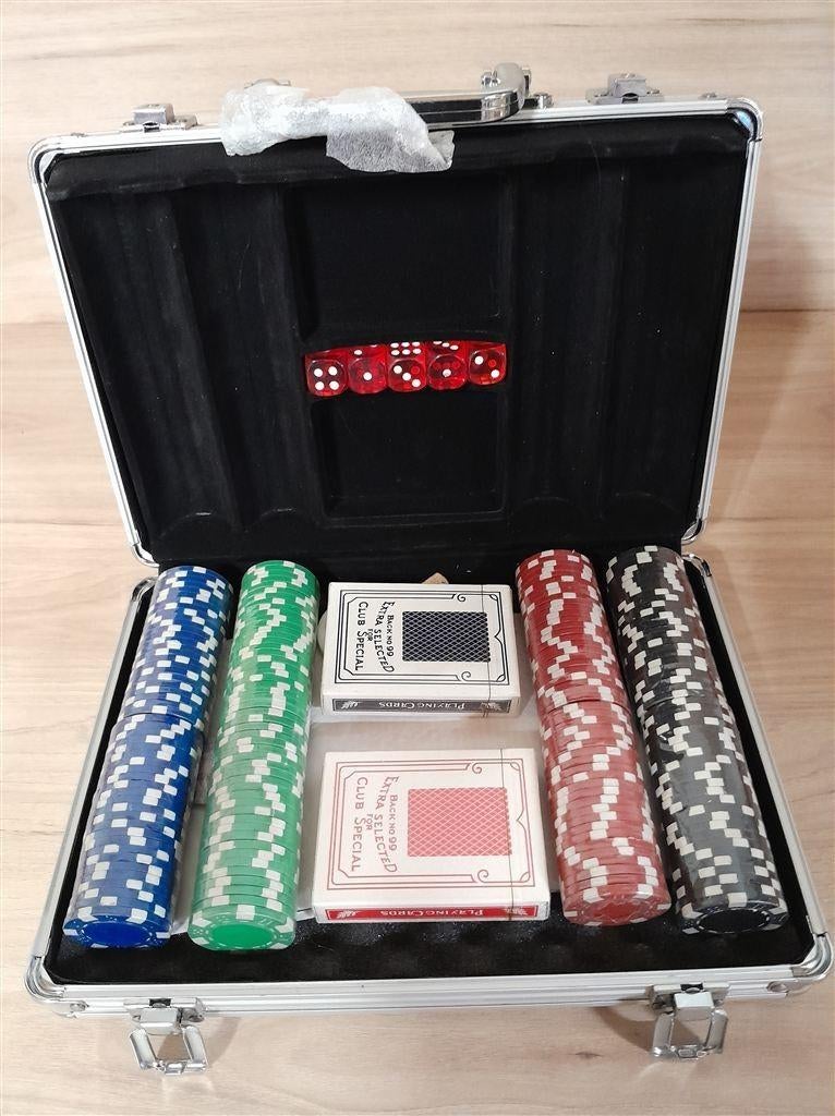 Poker set in koffer - s1408