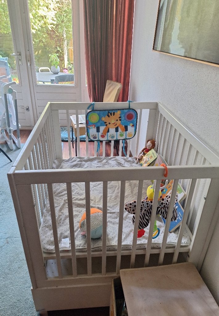 baby box wit met lade, Kinderen en Baby's, Boxen, Ophalen, Gebruikt, In hoogte verstelbaar