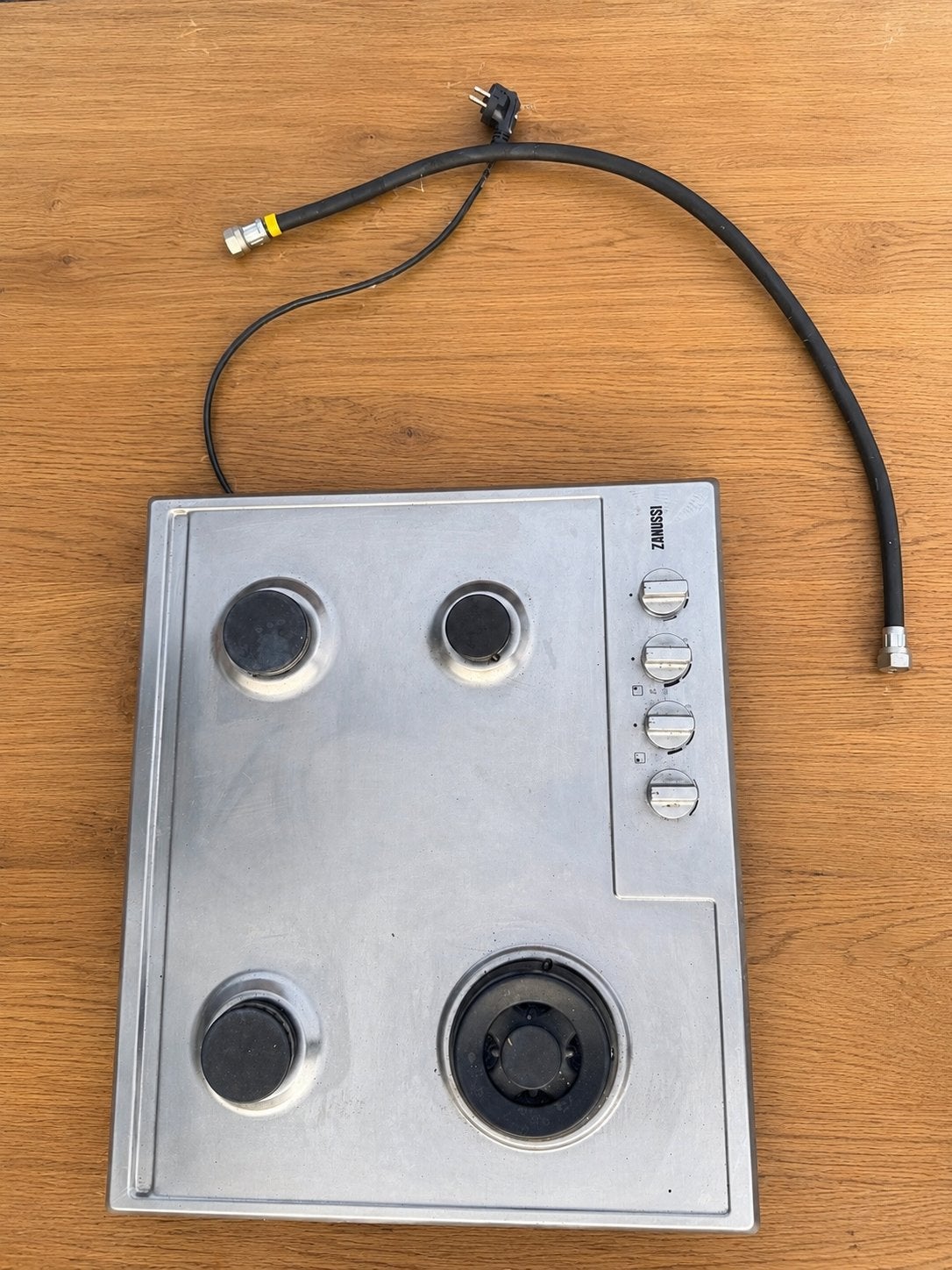 Zanussi inbouw gaskookplaat met 4 kookzones, Witgoed en Apparatuur, Kookplaten, Ophalen, Gebruikt, 4 kookzones, Inbouw