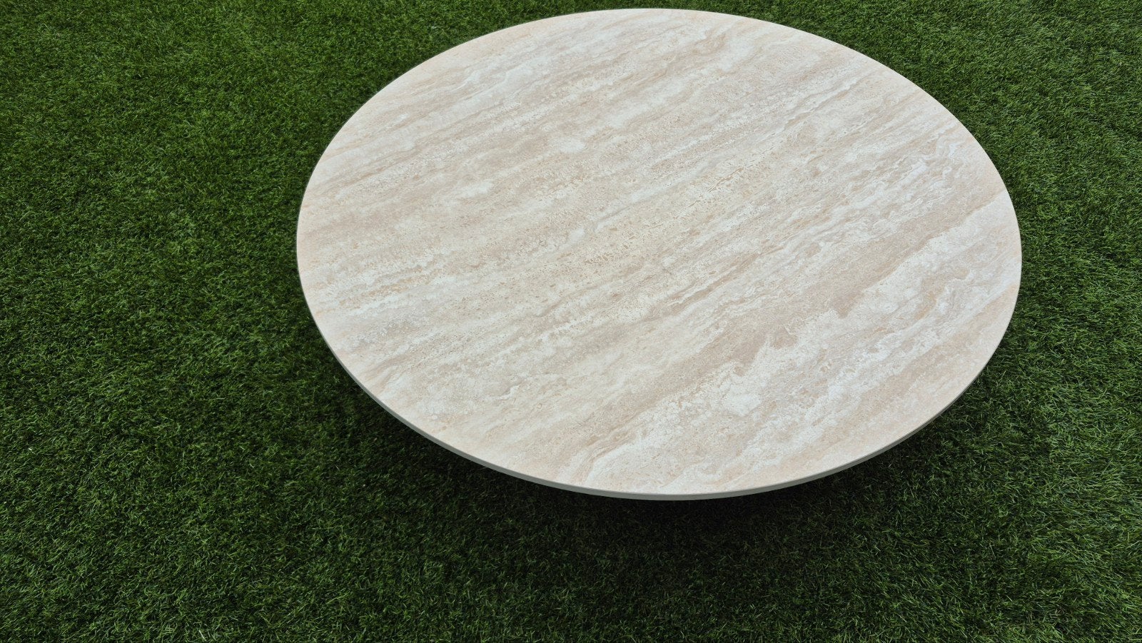 Elanio ronde tuintafel 80 cm marmer/zand nieuw, Tuin en Terras, Ophalen, Nieuw, Rond, Metaal