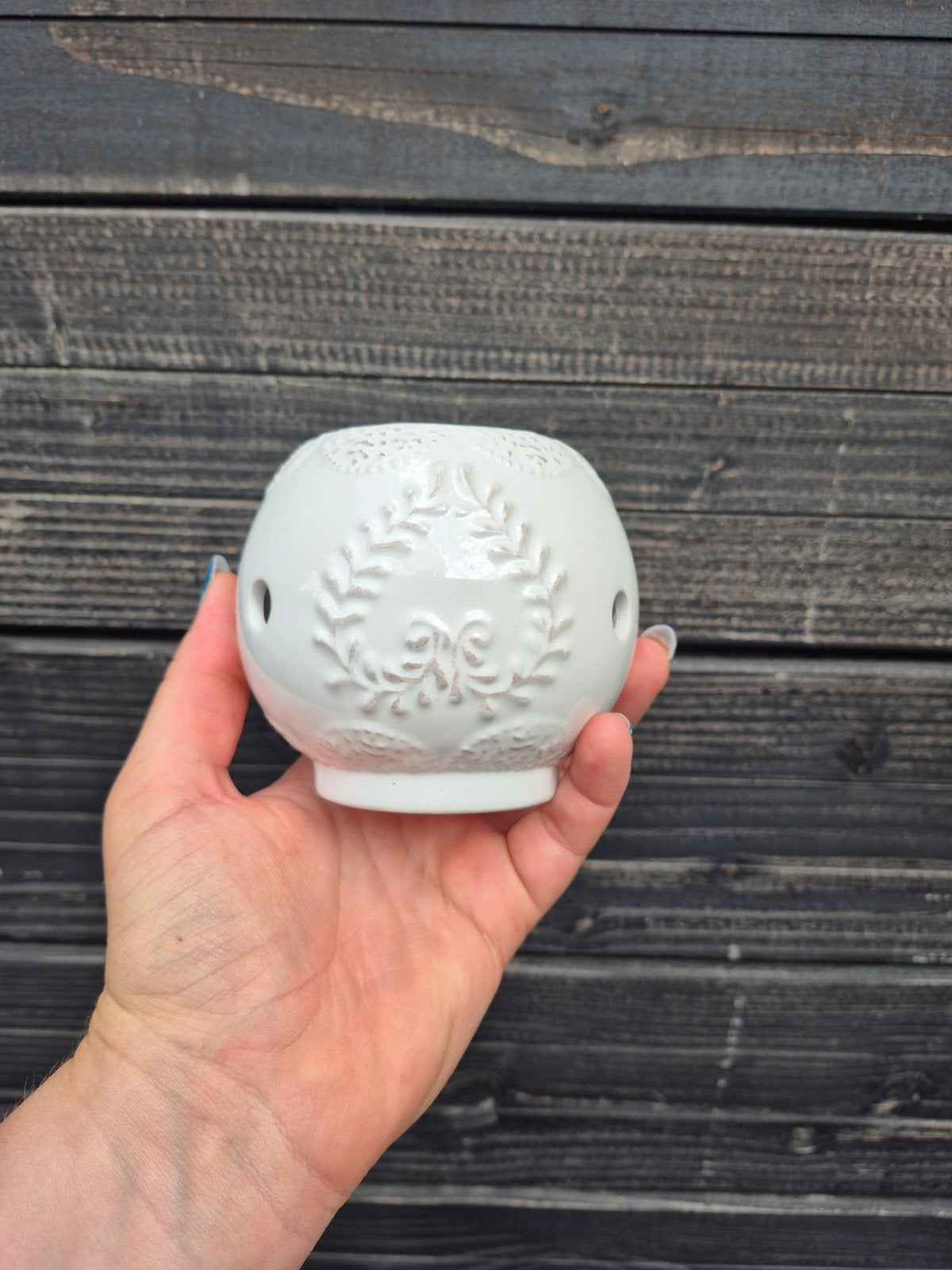 Witte Geurolie/Wax Brander in Goede Staat, Gebruikt, Ophalen of Verzenden, Modern, Wit