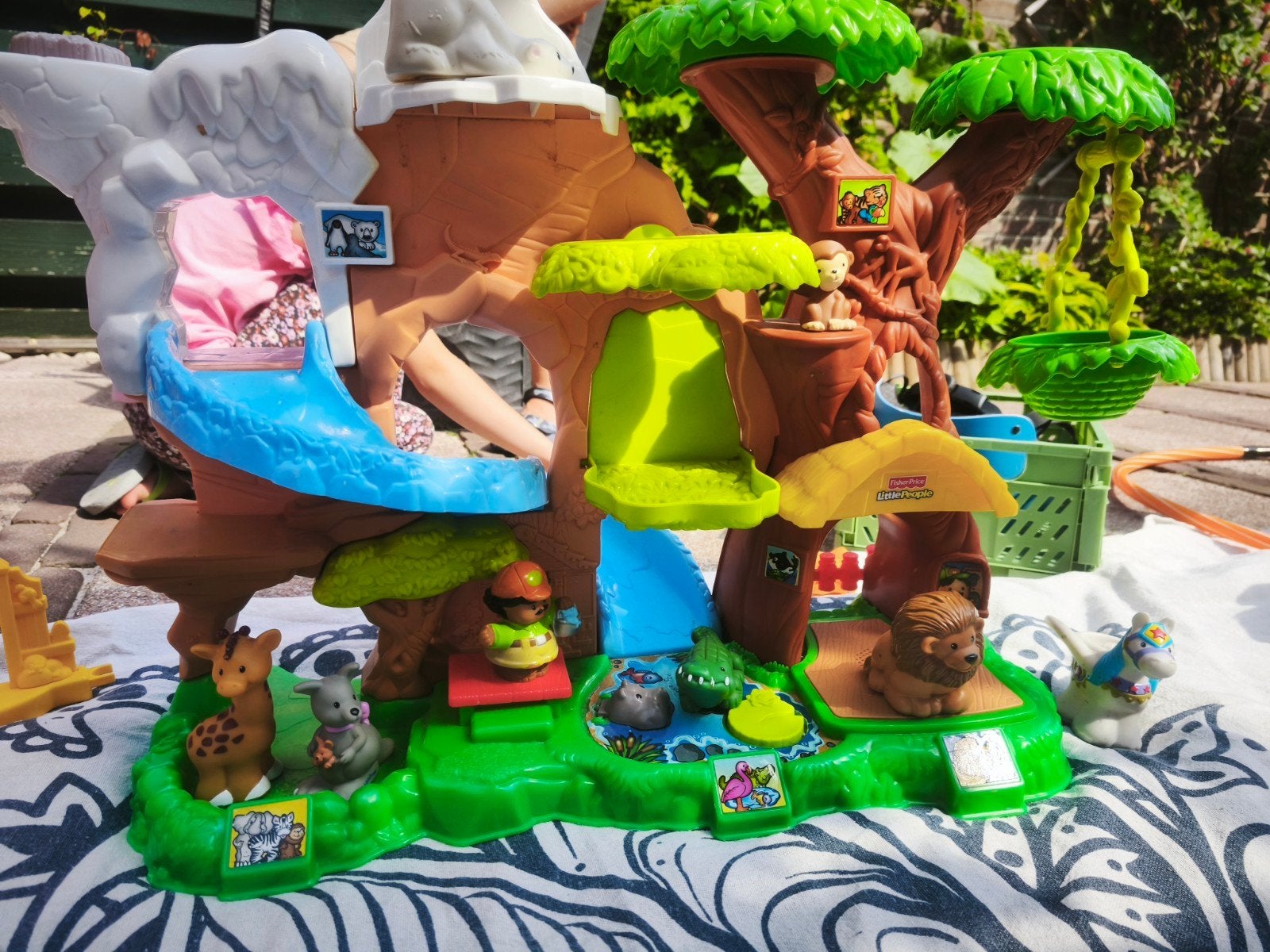 Fisher-Price Little People Dierentuin Speelset, Ophalen, Gebruikt, Speelset, Met geluid