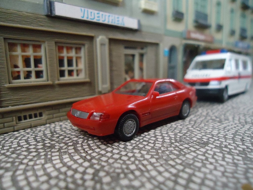 Mercedes Benz R129 500SL - Wiking rood MET ROLBEUGEL, Ophalen of Verzenden, Nieuw, Auto, Wiking