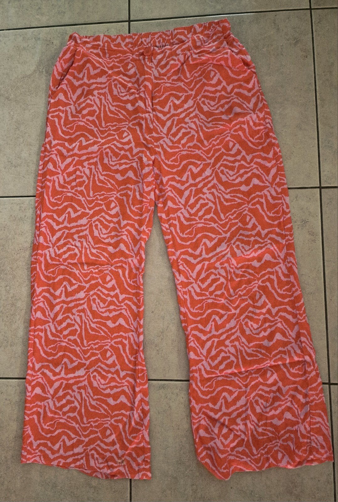YDENCE Oranje  Broek met Zebraprint - Maat L, YDENCE, Maat 42/44 (L), Oranje, Ophalen of Verzenden