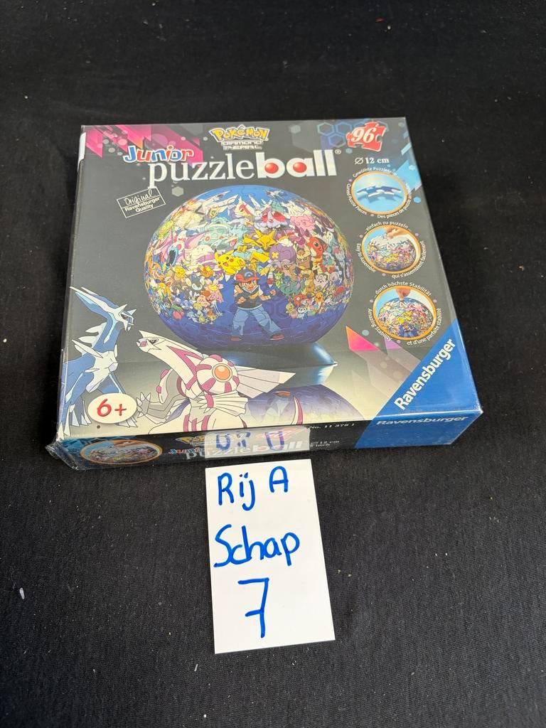 Pokémon Junior Puzzleball 96 stukjes Ravensburger, Pokemon, Nieuw, Ravensburger, Puzzle