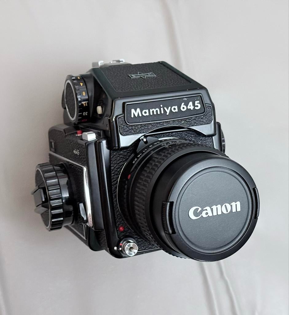 Mamiya M645 | 55mm f/2.8 N Lens | Nieuwe Light Seals, Ophalen of Verzenden, Zo goed als nieuw, Spiegelreflex, Overige Merken