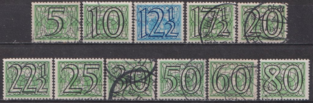Guilloche UIT serie 356 - 373 O. ADV. no.32 N., Postzegels en Munten, Postzegels | Nederland, Verzenden, T/m 1940, Gestempeld