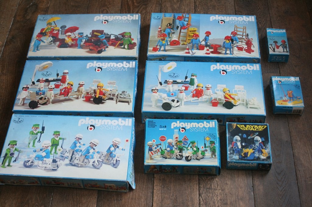 Playmobil clicky jaren 70 (3401, 3402, 3403, 3404) BOXED, Kinderen en Baby's, Ophalen of Verzenden, Gebruikt, Complete set, Figuren