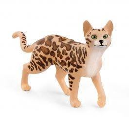 Schleich 13918 Bengaal kat, dierfiguur, Ophalen of Verzenden, Zo goed als nieuw, Hond of Kat, Beeldje of Figuurtje