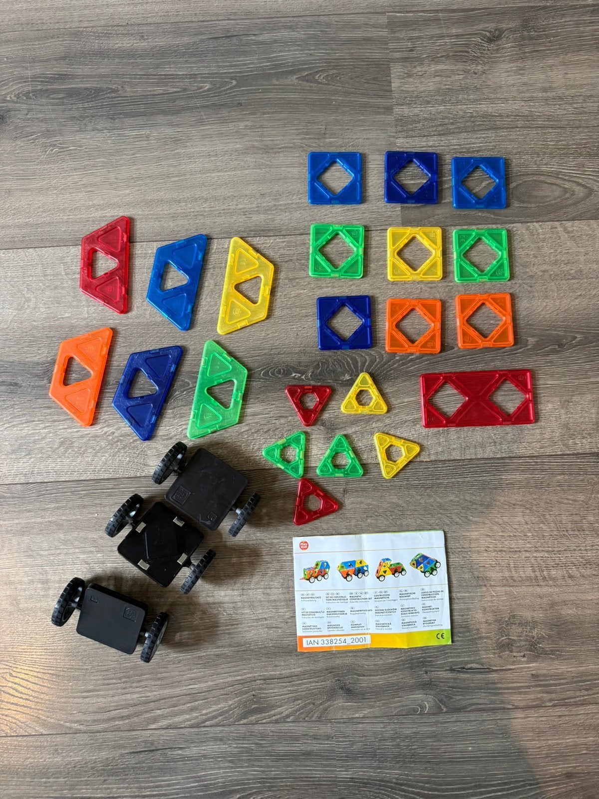 Playtive bouw magneten / magnetisch bouwspeelgoed met wielen, Ophalen, Gebruikt, Overige merken