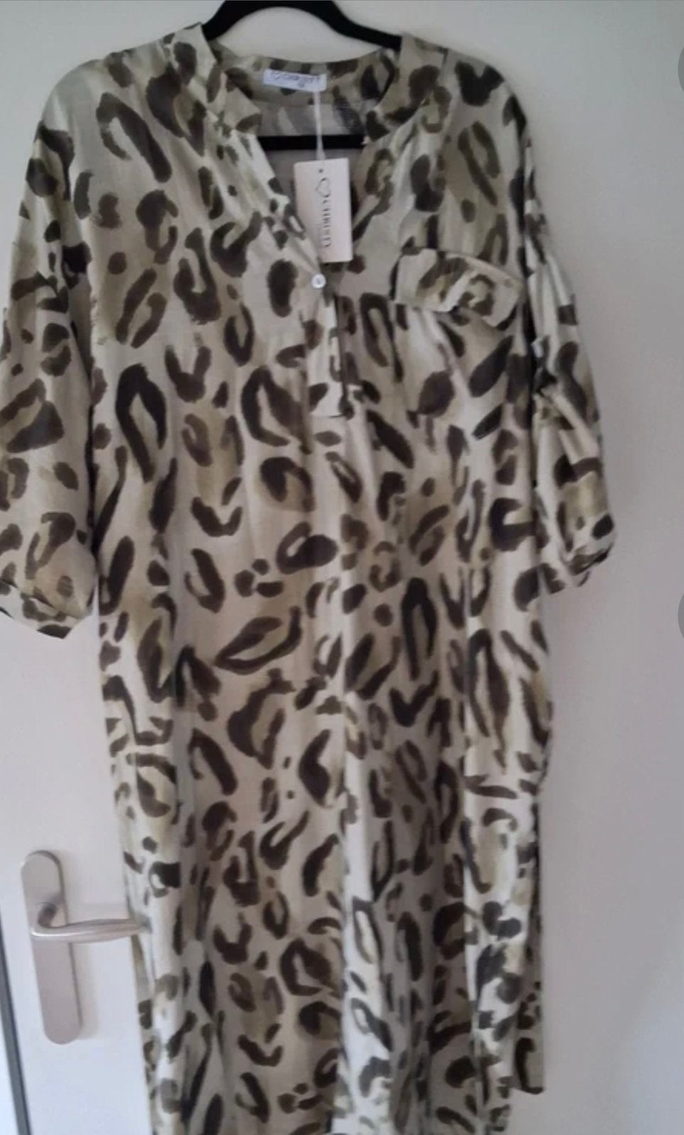 Super leuke Jurk maat 48/50  Nieuw !!, Kleding | Dames, Beige, Maat 46/48 (XL) of groter, Nieuw, Ophalen of Verzenden
