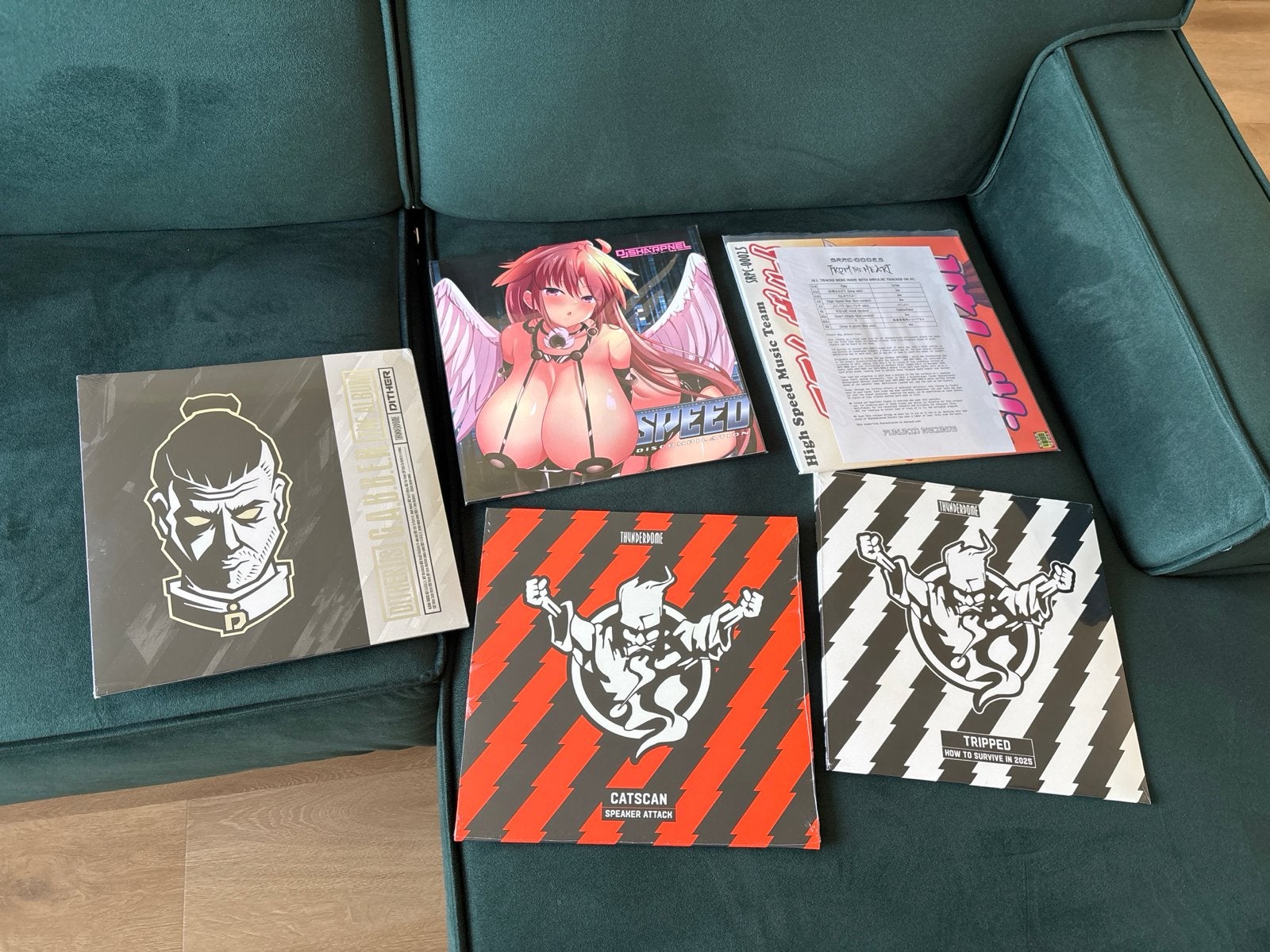 Thunderdome & DJ Sharpnel LP Collectie (Gesigneerd), LP, Gebruikt, Hardcore, Gesigneerd