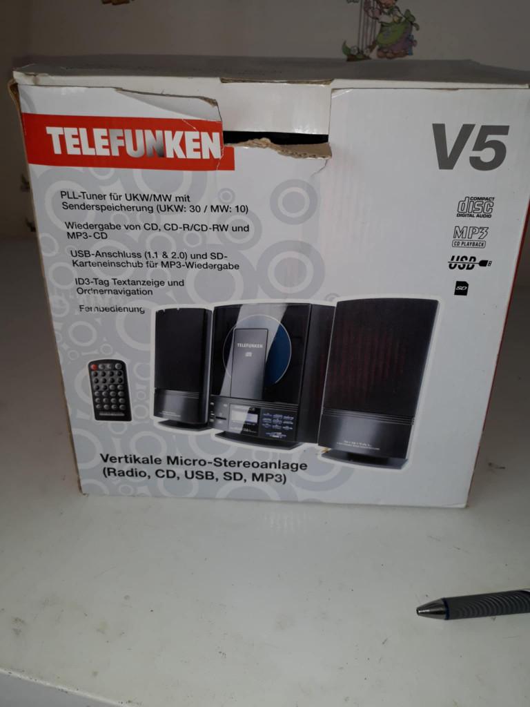 telefunken v5 kleine stereo, Overige merken, Ophalen of Verzenden, Zo goed als nieuw, Microset