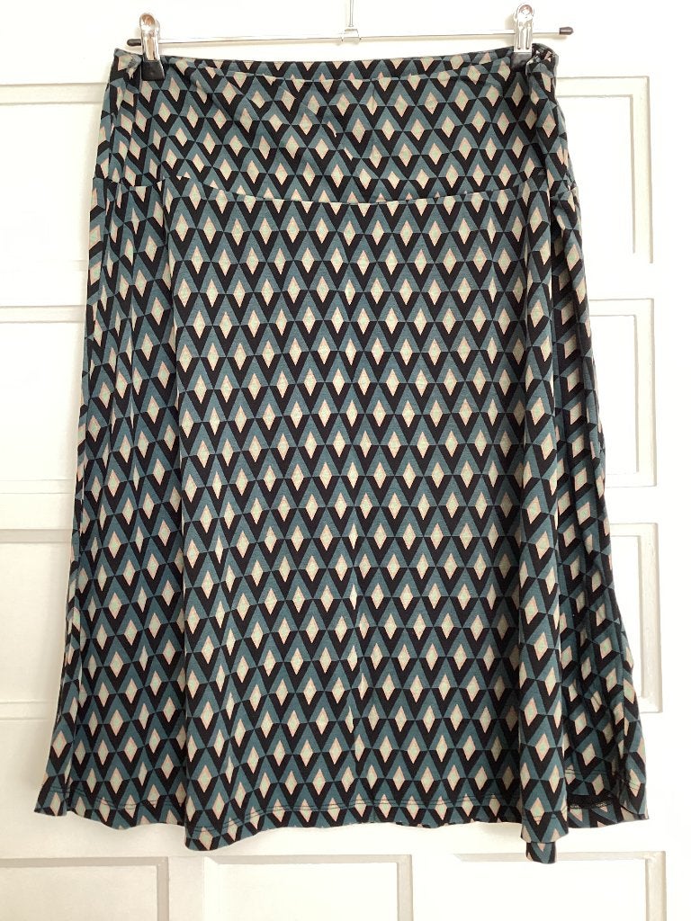 Mt xl 42/44 Zilch blauw zwart roze katoenen tricot rok, Kleding | Dames, Rokken, Blauw, Maat 42/44 (L), Ophalen of Verzenden, Zo goed als nieuw