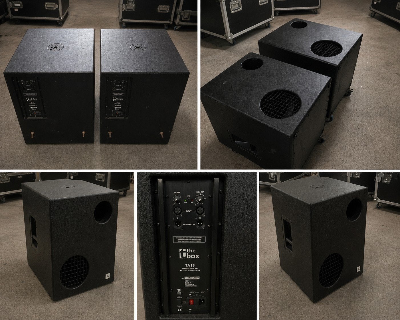 5xThe box TA18 actieve subwoofer van Thomann., Audio, Tv en Foto, Luidsprekers, Subwoofer, Zo goed als nieuw, Basreflex, Ophalen