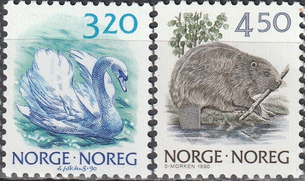Noorwegen Michel nr. 1038-1039 Postfris, Postzegels en Munten, Postzegels | Europa | Scandinavië, Verzenden, Noorwegen, Postfris