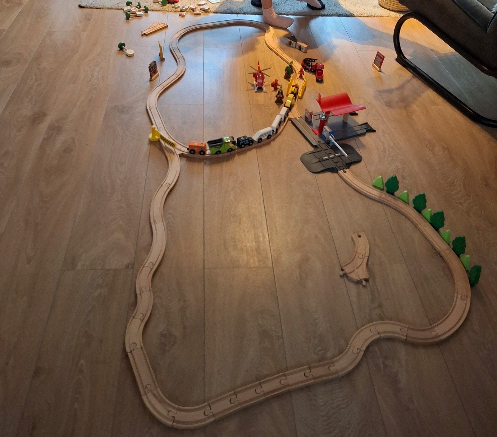 Lidl houten trein sets, Ophalen of Verzenden, Gebruikt