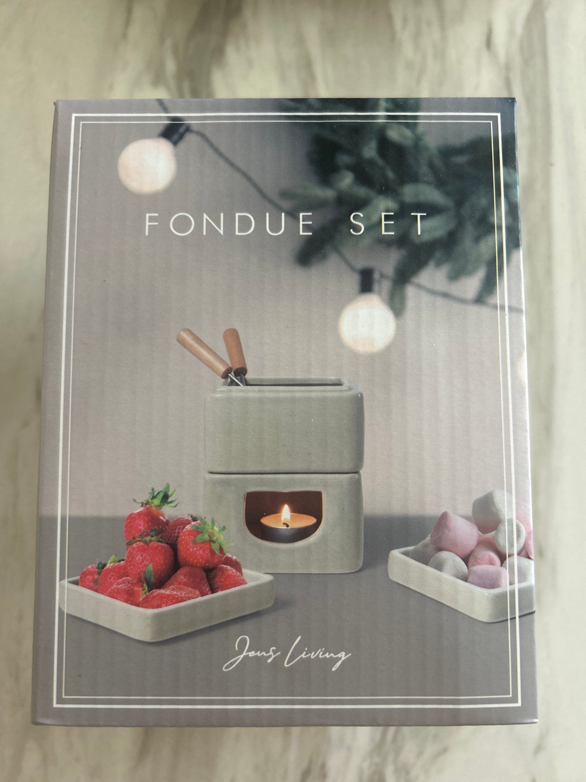 Jens Living Mini Fondueset Zwart - Perfect voor Kaas of Choc, Witgoed en Apparatuur, Fonduesets, Ophalen, Nieuw, Waxinelicht, Fondueset