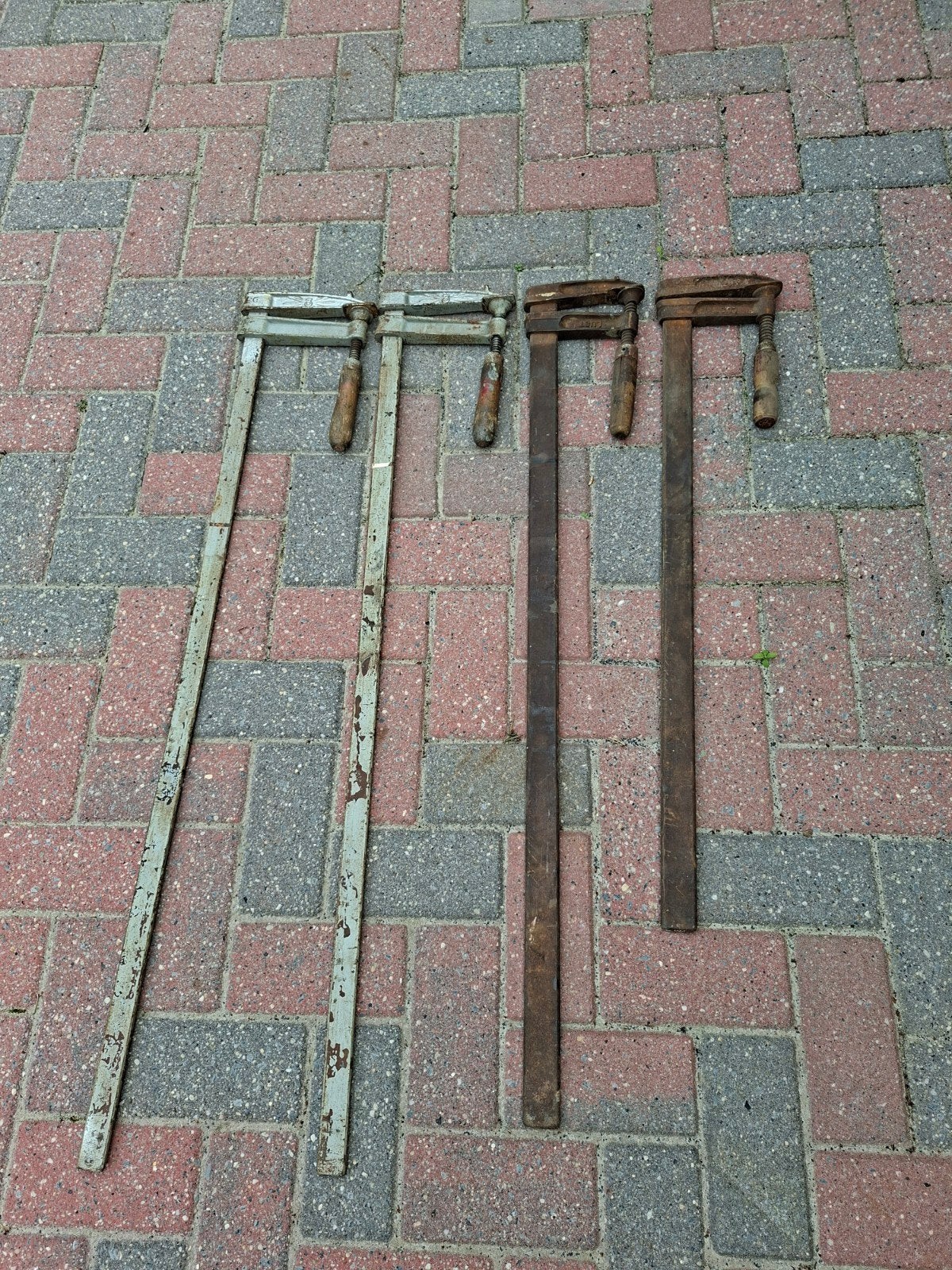 Set van 4 vintage lijmklemmen, Antiek en Kunst, Ophalen