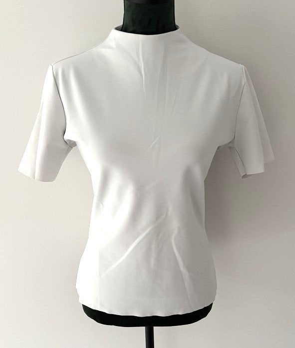 Z.G.A.N! Studio Ruig travel top hoge hals wit 42 = 38, Kleding | Dames, Maat 38/40 (M), Verzenden, Wit, Zo goed als nieuw