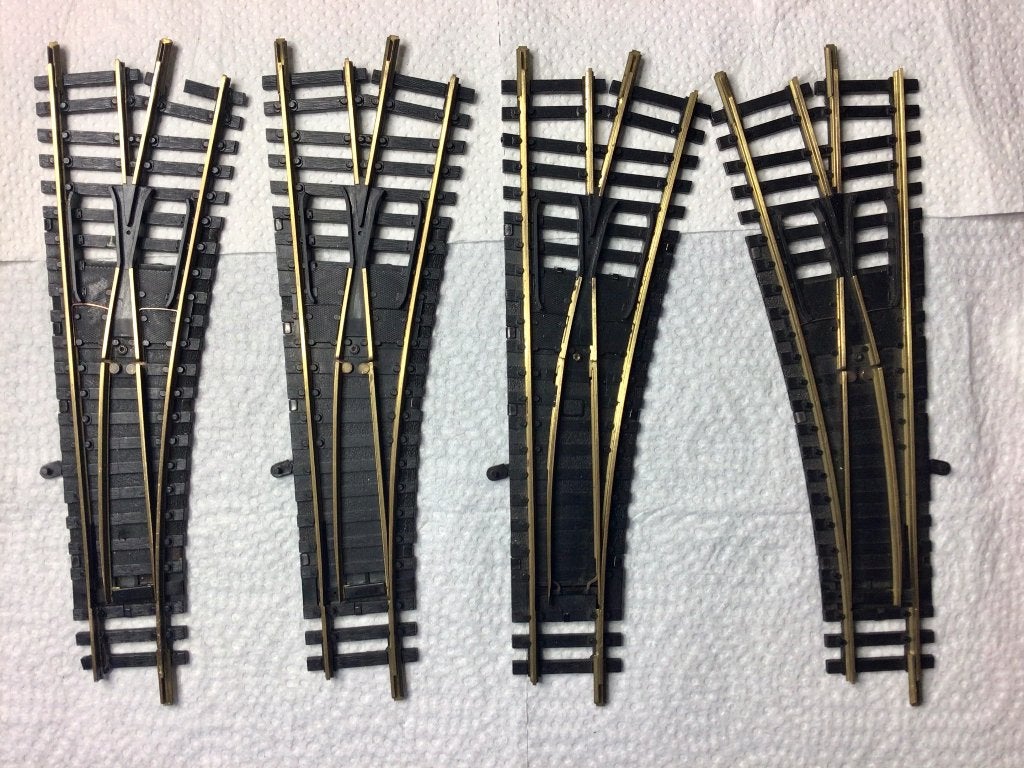 Fleischmann handwissels 6044 1x links/3x rechts, € 6,25 stuk, Hobby en Vrije tijd, Gebruikt, Gelijkstroom, Fleischmann, Rails