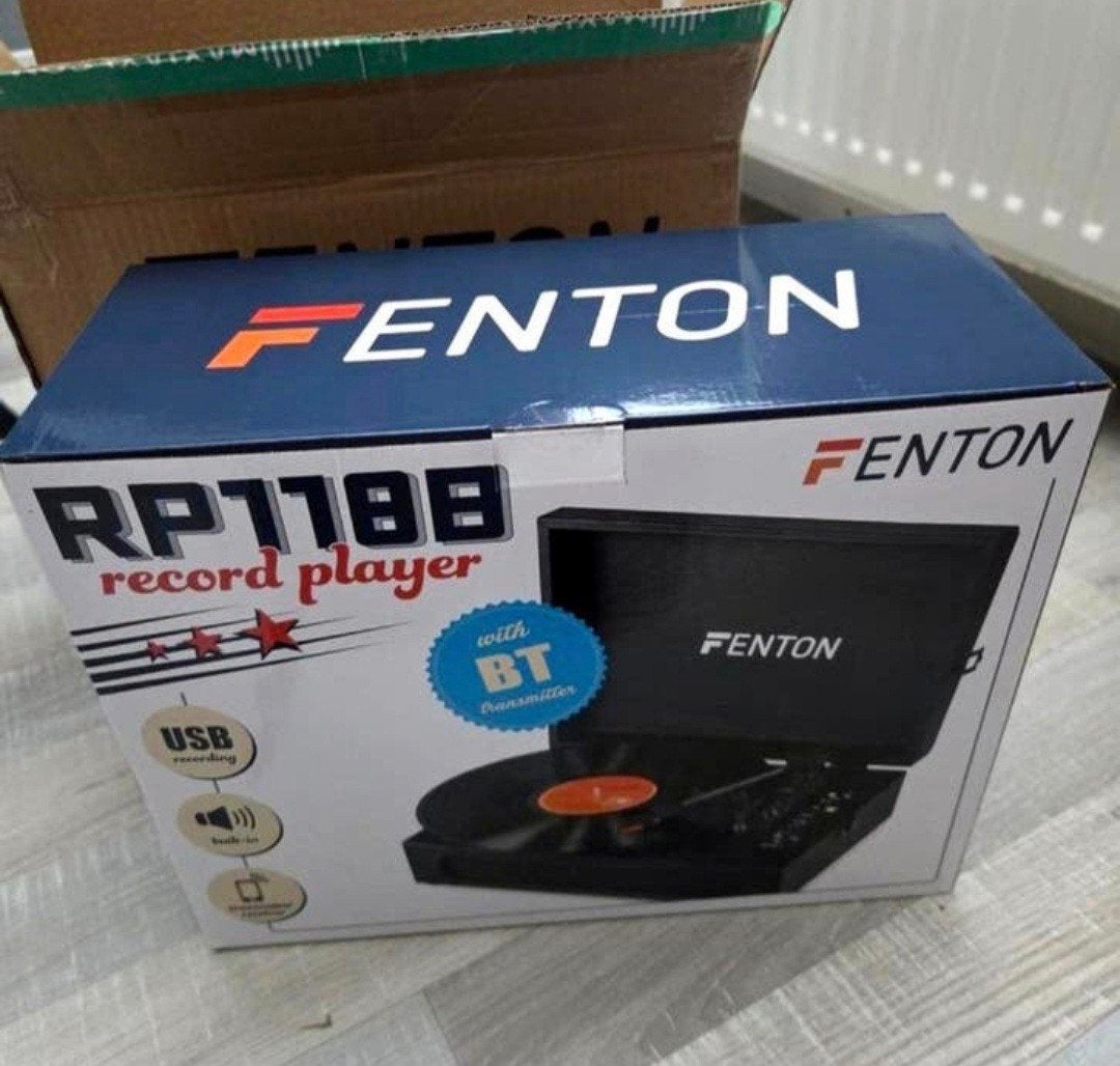 Fenton platenspeler nieuw in de doos., Overige merken, Nieuw, Ophalen of Verzenden, USB-aansluiting