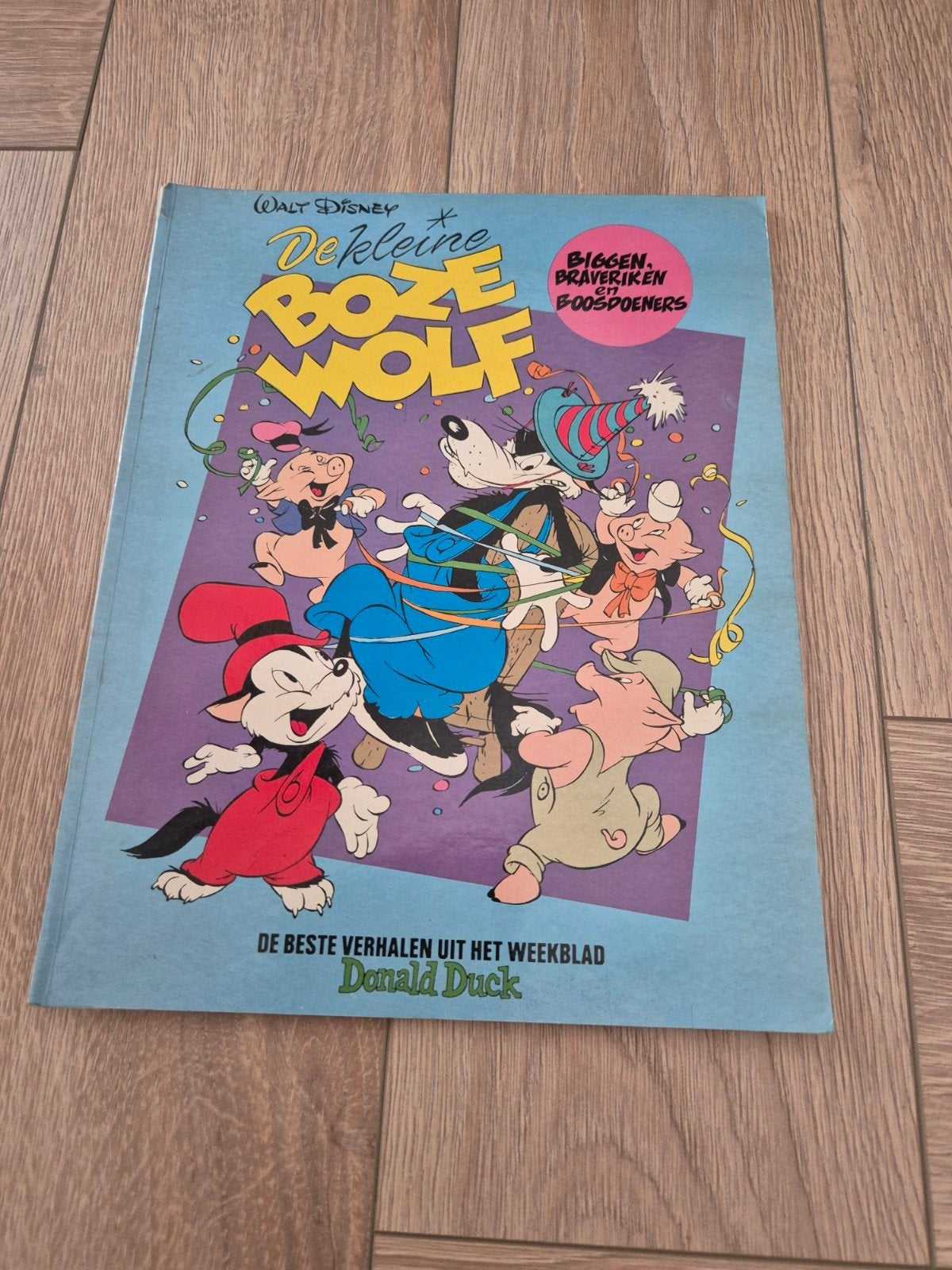 Walt Disney: De Kleine Boze Wolf - Donald Duck stripboek, Eén stripboek, Ophalen of Verzenden, Gelezen, Walt Disney