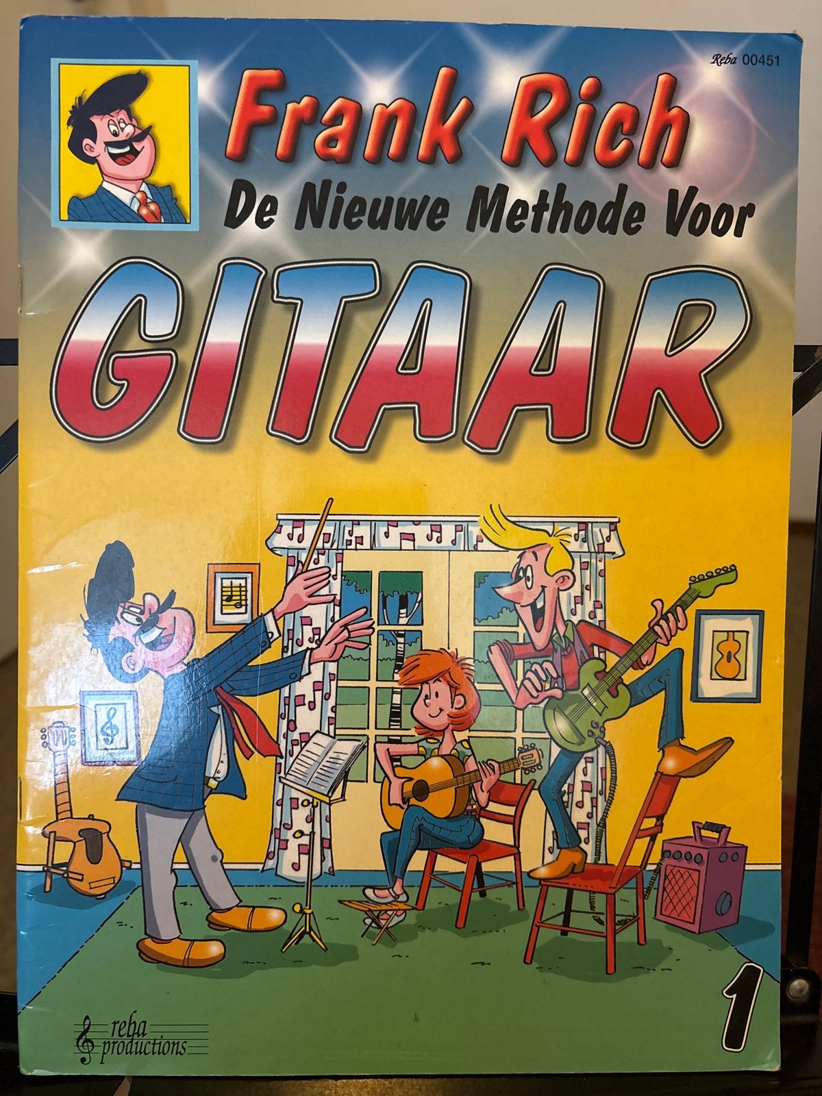 Frank Rich Gitaar Methode Deel 1 - Nieuwstaat, Muziek en Instrumenten, Gitaar, Overige genres, Les of Cursus, Nieuw