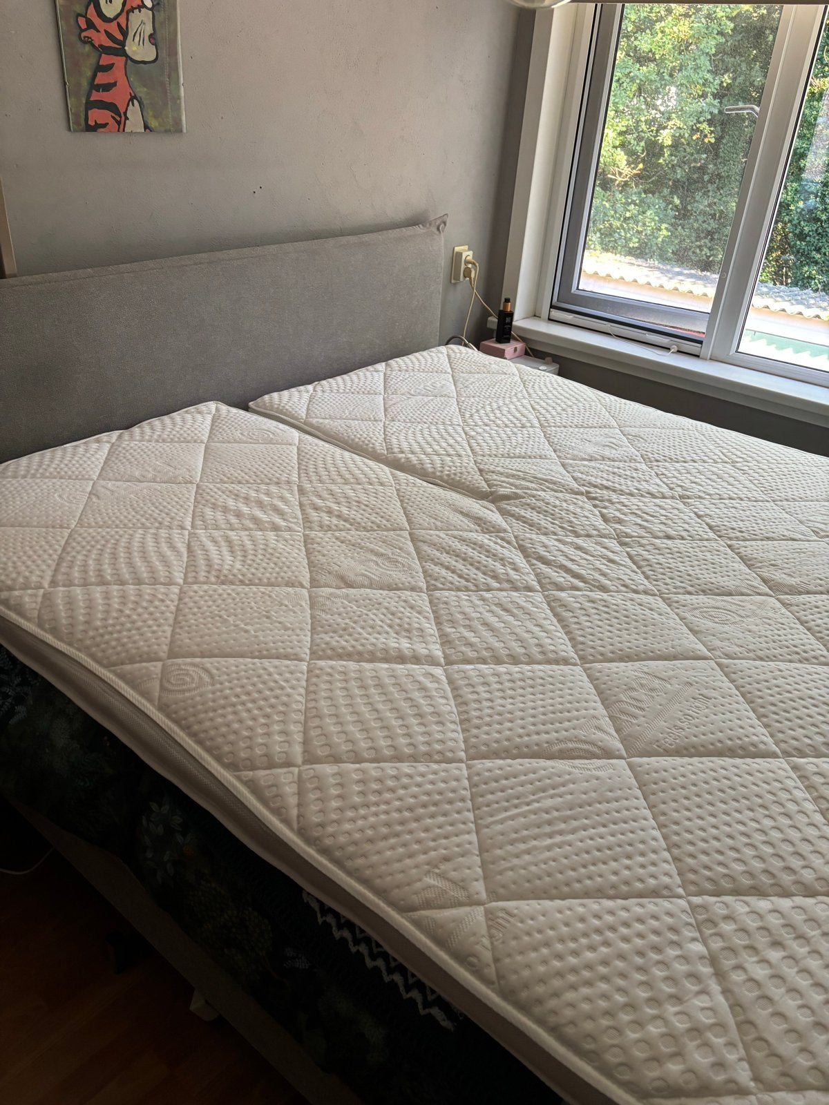 Bestrest Bedden Tencel Splittopdekmatras 180x200, Ophalen, Tweepersoons, Zo goed als nieuw, Matras