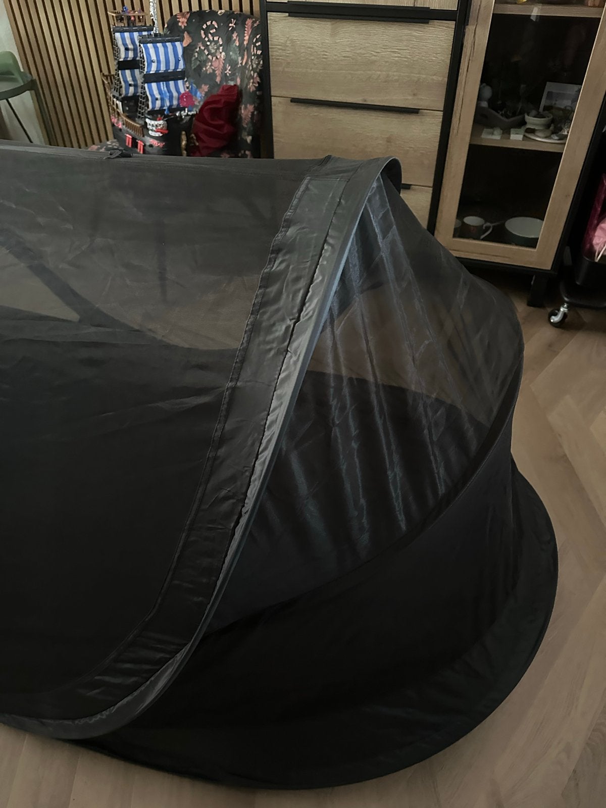 Deryan pop-up tent klamboe - Zwart, Ophalen of Verzenden, Zo goed als nieuw, Tot en met 2