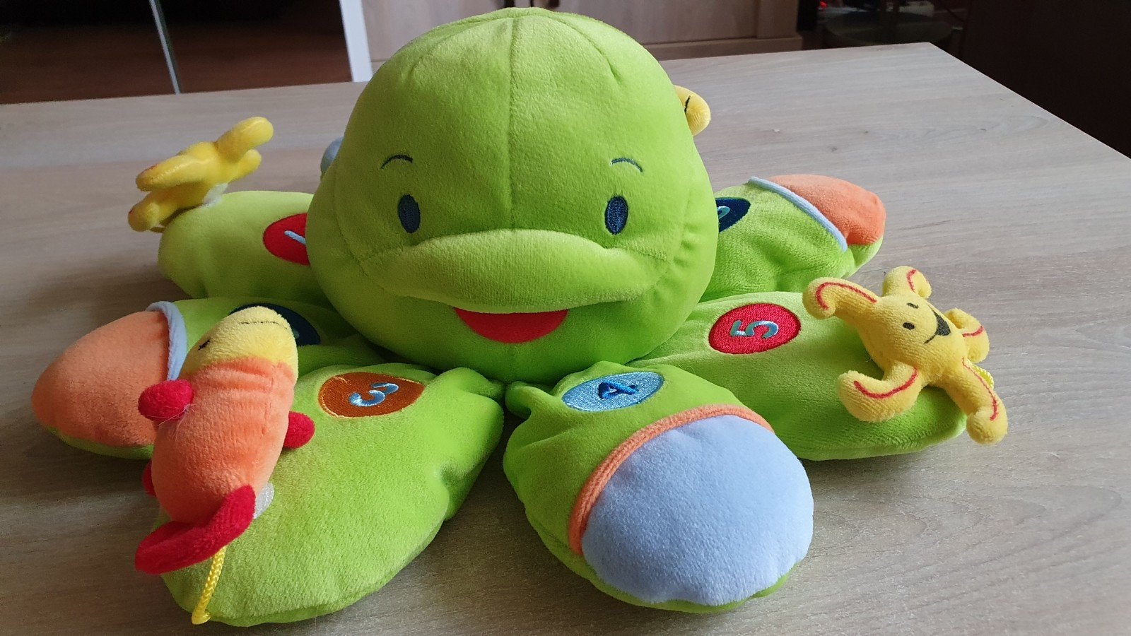 Octopus/inktvis knuffel Oscar&Amber., Ophalen of Verzenden, Zo goed als nieuw, Overige typen