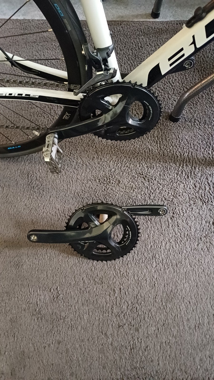 Te koop bijna gloed nieuw racefietsje, Ophalen, 16 tot 20 inch, Schijfrem, Bulls harrier 1 disc