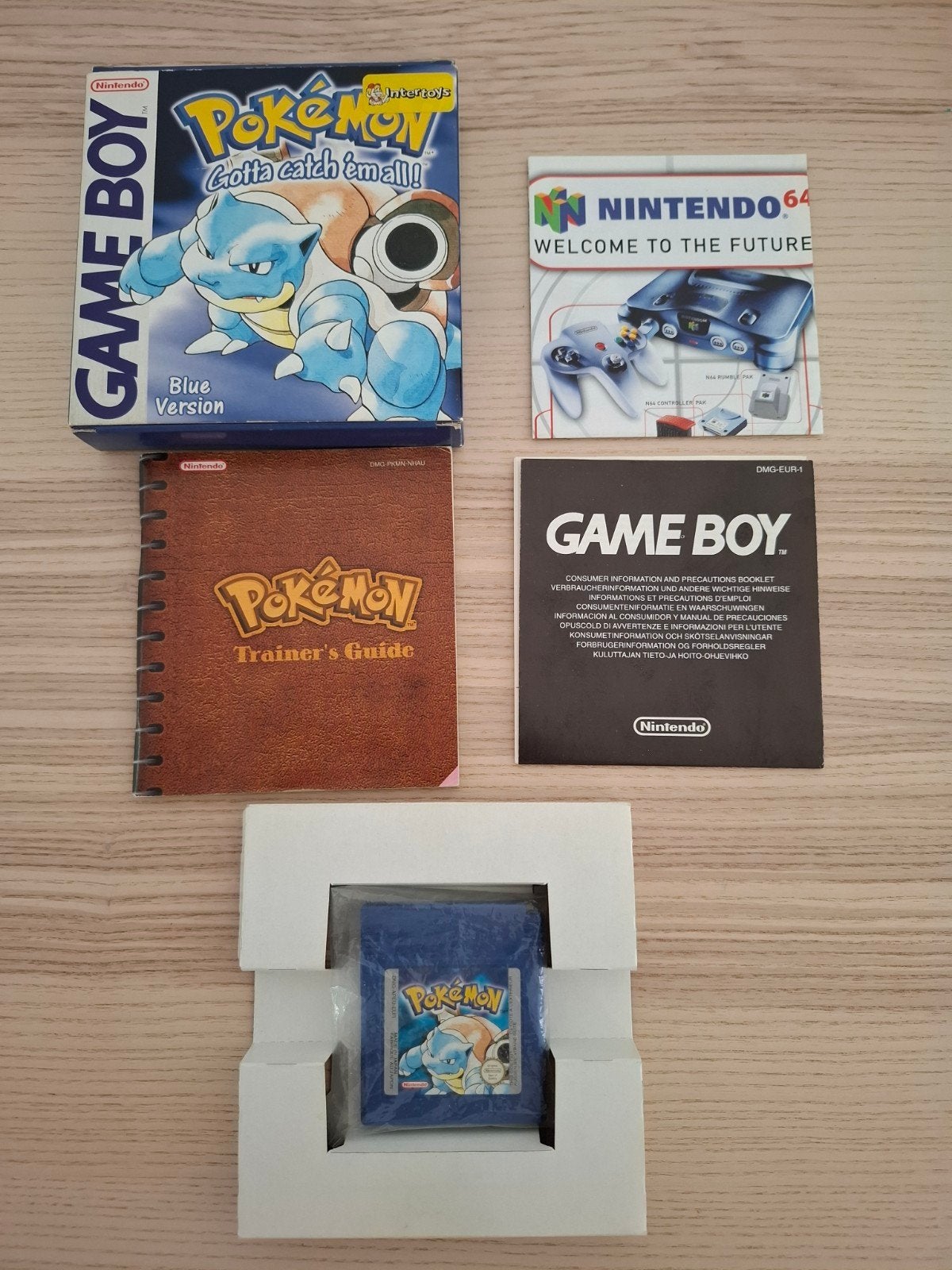 Pokémon Blue Version Game Boy - Compleet in doos, Gebruikt, Verzenden, 1 speler, Role Playing Game (Rpg)