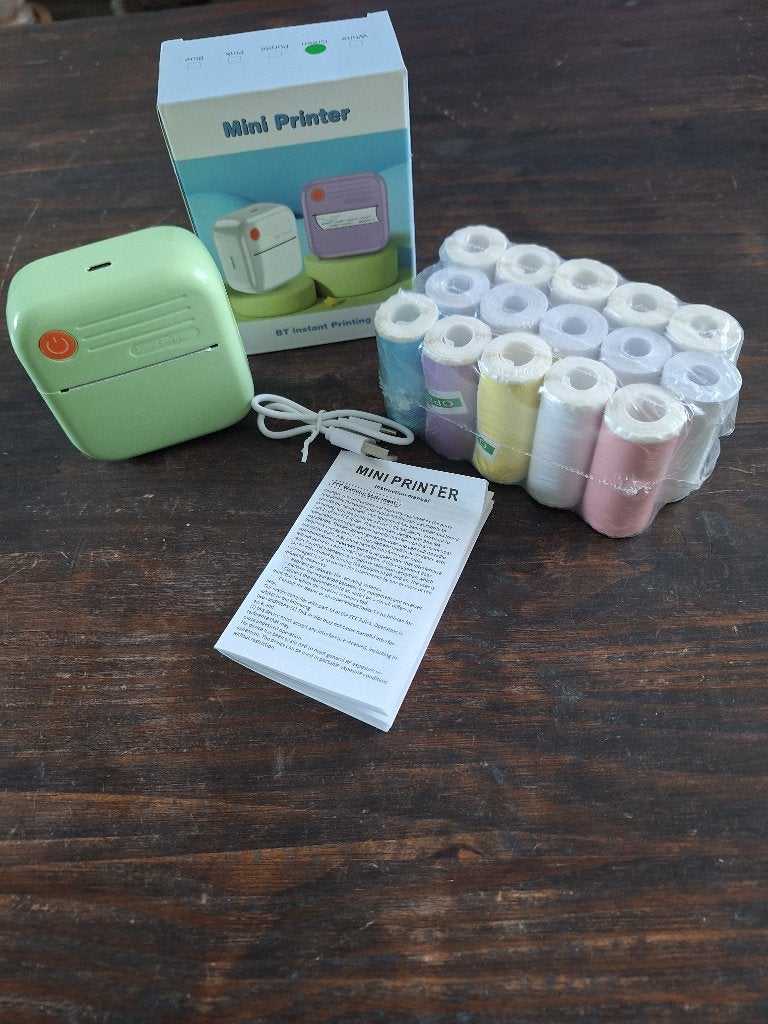 Mini printer, Computers en Software, Printers, Zwart-en-wit printen, Onbekend, Printer, Nieuw