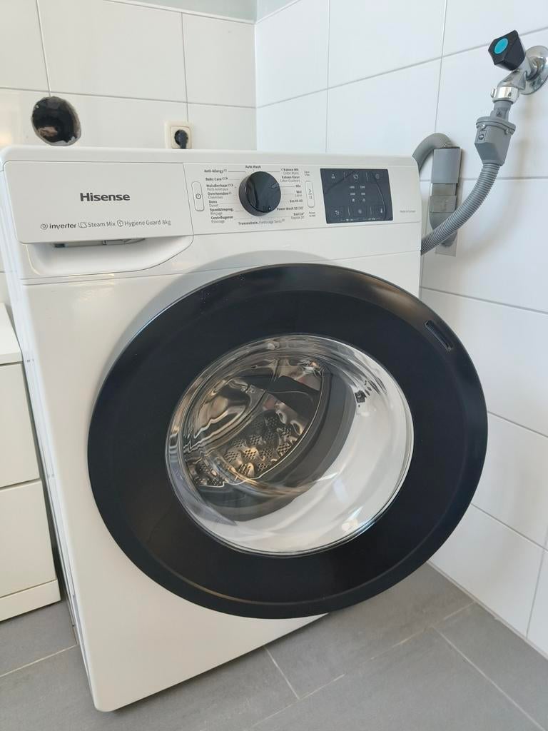 Hisense wasmachine 8 kg, Ophalen, 1200 tot 1600 toeren, 8 tot 10 kg, Zo goed als nieuw