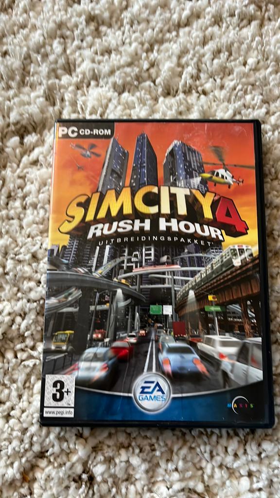 SimCity 4 Rush Hour Uitbreidingspakket PC CD-ROM, Spelcomputers en Games, Gebruikt, 1 speler, Ophalen of Verzenden, Vanaf 3 jaar
