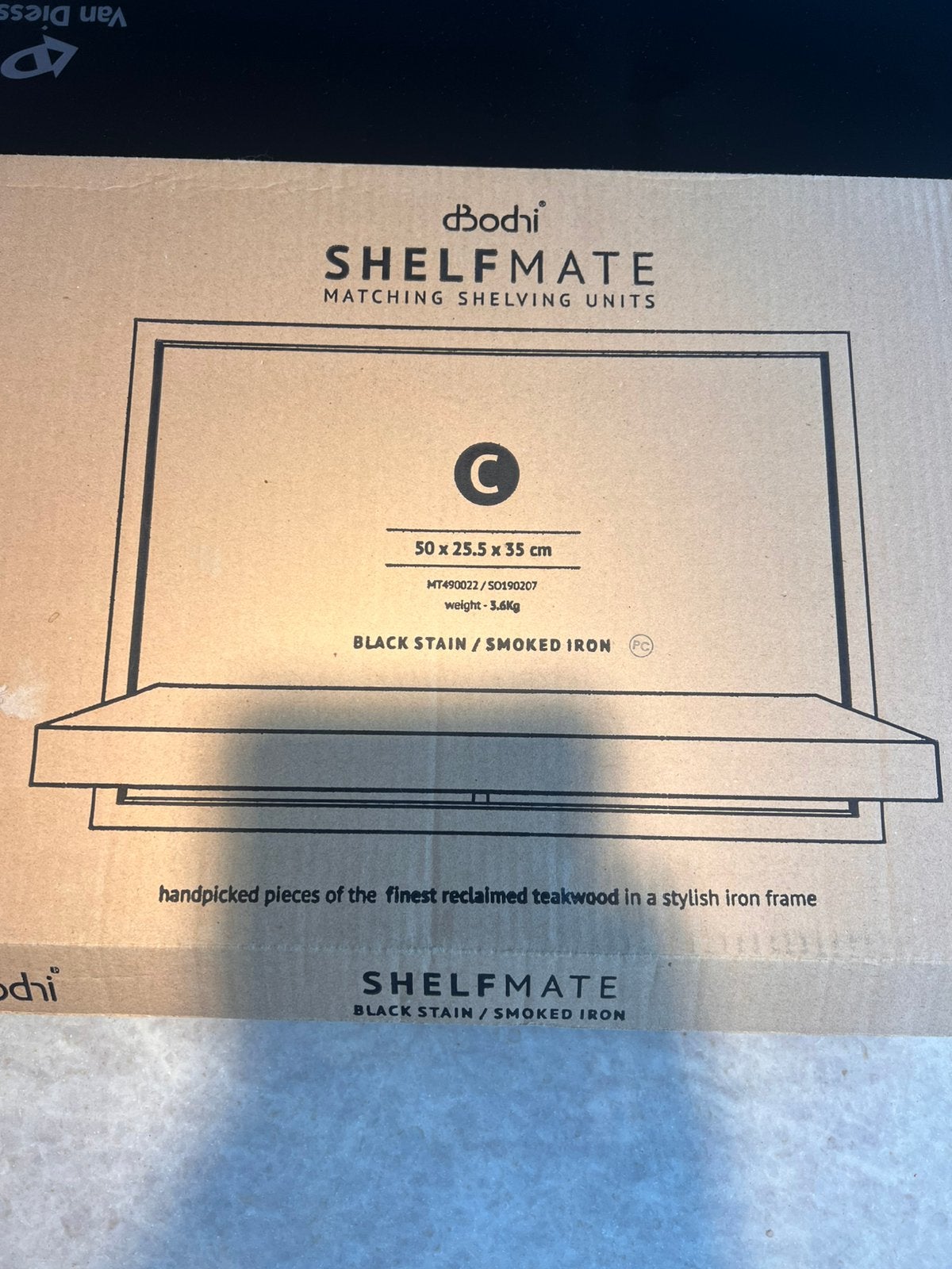 Shelfmate wandplank zwart, Ophalen of Verzenden, Nieuw