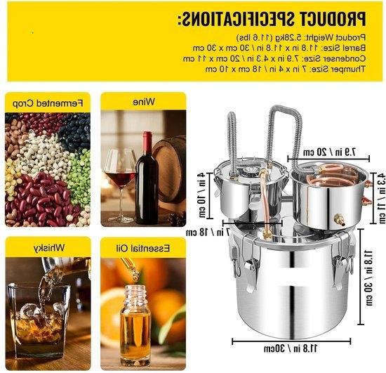 Alcohol Distilleerketel - 20L - Destilleerapparaat, Corvance B.V., Verzenden, Nieuw, Corvancebol@gmail.com