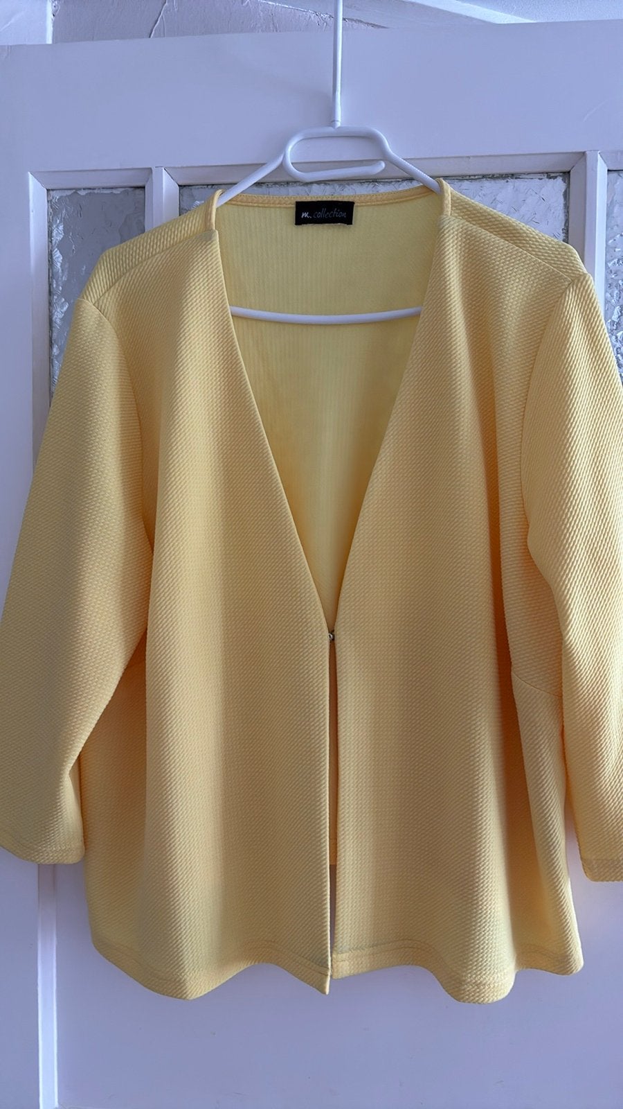 Geel Jasje m.collection Maat 48 Nieuwstaat, Kleding | Dames, Jasjes, Kostuums en Pakken, Geel, Maat 46/48 (XL) of groter, Nieuw