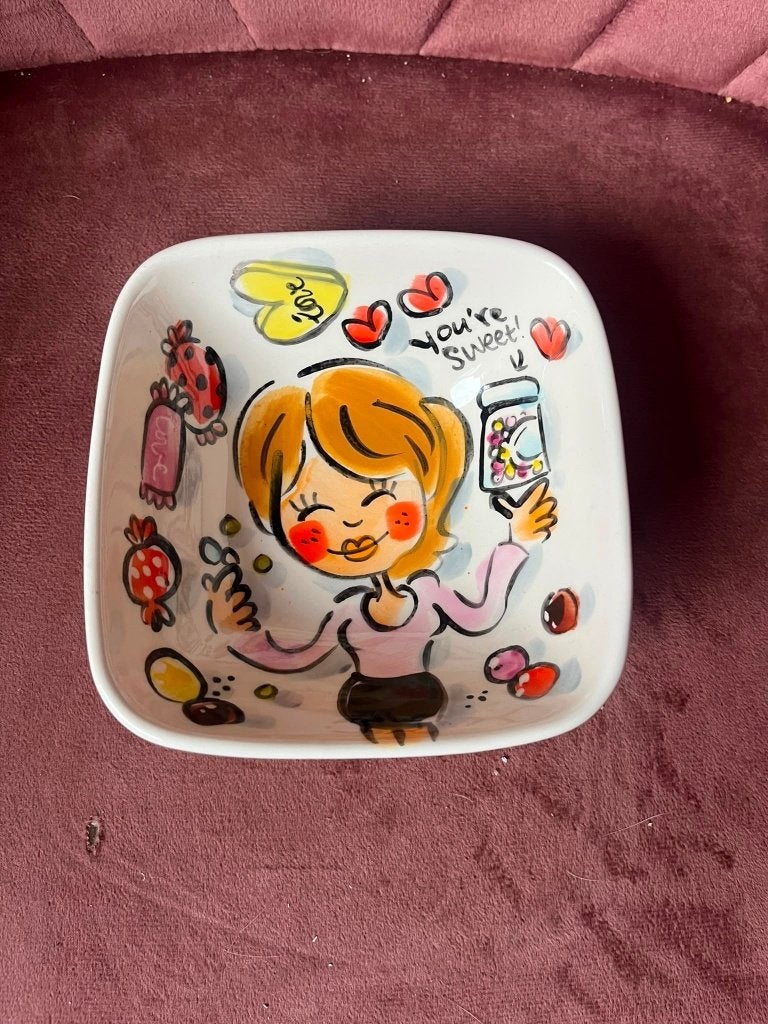 Blond Amsterdam LE Handwerk bakje you're sweet, Nieuw, Ophalen of Verzenden, Schaal of Schalen, Aardewerk