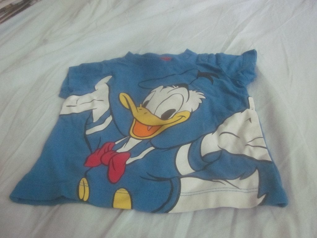 Nieuw blauw/wit ea shirtje Donald Duck C&A/Disney maat 68, Nieuw, Ophalen of Verzenden, C&A/Disney, Jongetje