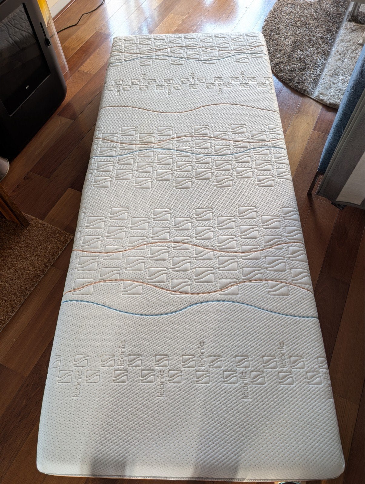 Mline iconic hero 5 extra lang (90*220) Talalay latex, Ophalen, 90 cm, Eenpersoons, Zo goed als nieuw