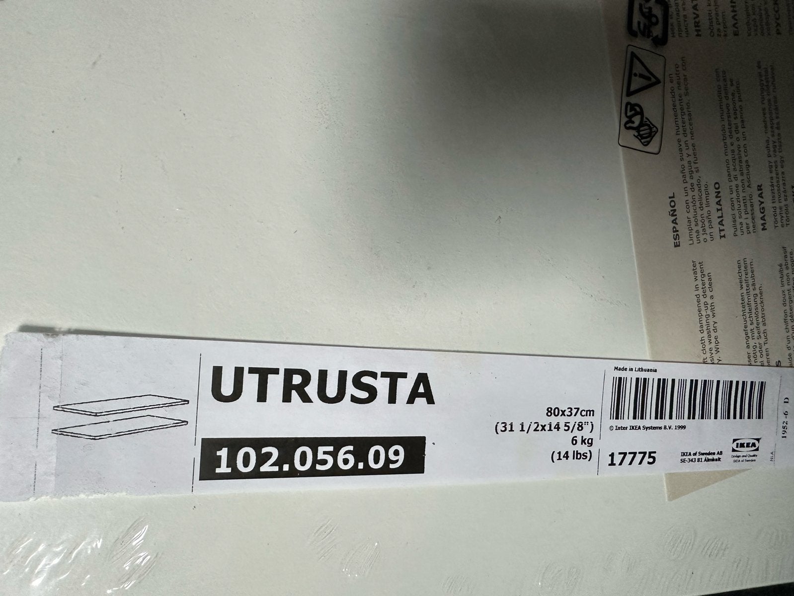IKEA UTRUSTA 2xPlank 80x37 cm - Nieuw in verpakking, Ophalen, Nieuw