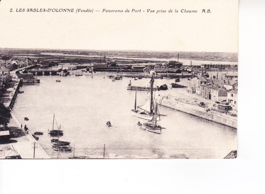 LES-SABLES-D'OLONNE,- Panorama Du Port.  30-07, Ophalen of Verzenden, Voor 1920, Ongelopen, Frankrijk
