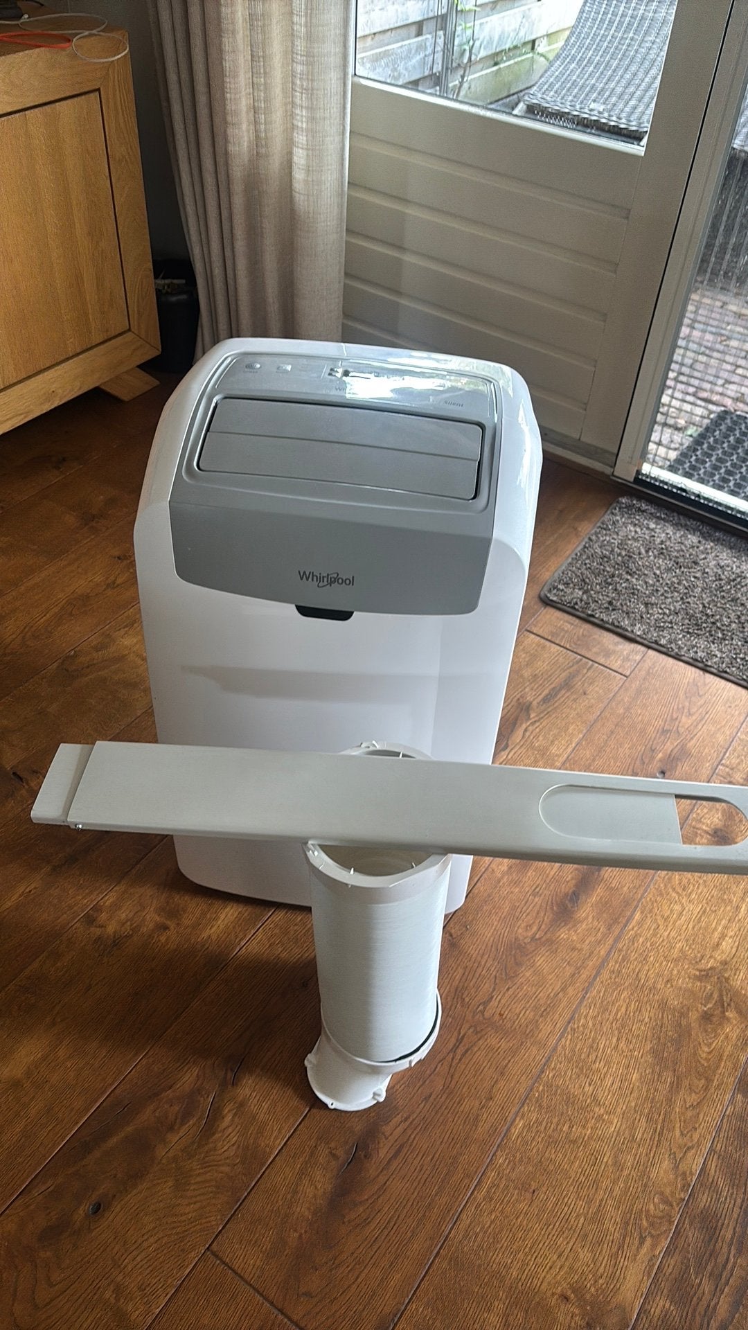 Te koop whirlpool mobiele airco, Ophalen, Zo goed als nieuw, Mobiele airco, 3 snelheden of meer