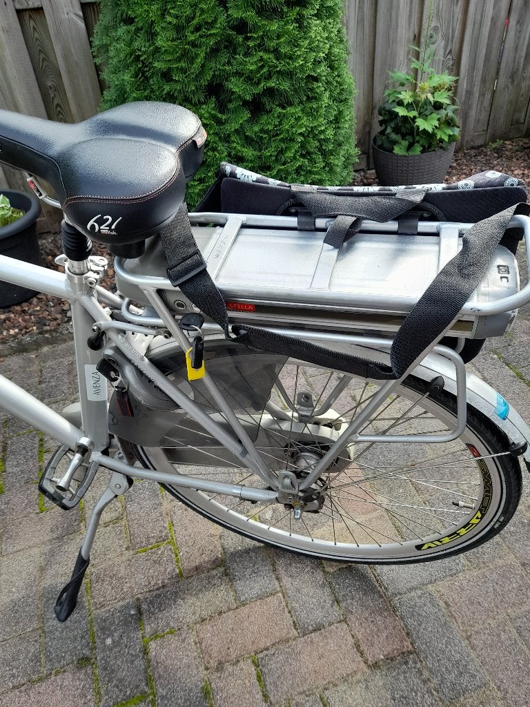 electrische herenfiets, Gebruikt, 59 cm of meer, 30 tot 50 km per accu, Ophalen
