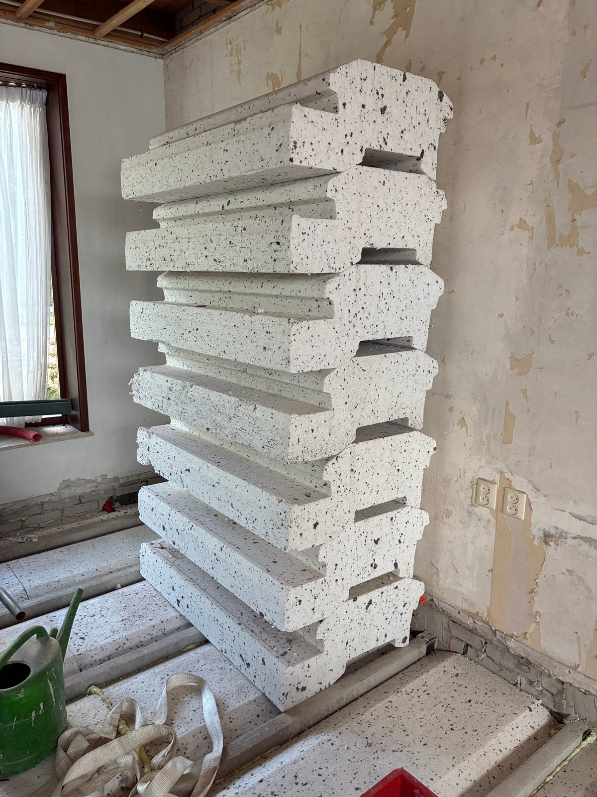 Tempex broodjes voor balken- broodjes vloer, Ophalen, 12 cm of meer, Nieuw, 5 tot 10 m²